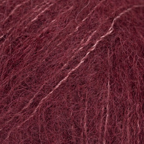 Włóczka DROPS Brushed Silk Alpaca 44 wino śliwkowe