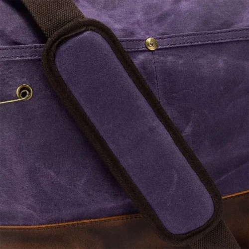Torba projektowa Della Q Canvas tote 34x30x18cm fioletowa