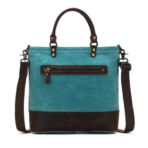Torba projektowa Della Q Canvas tote 38x34x12cm morski