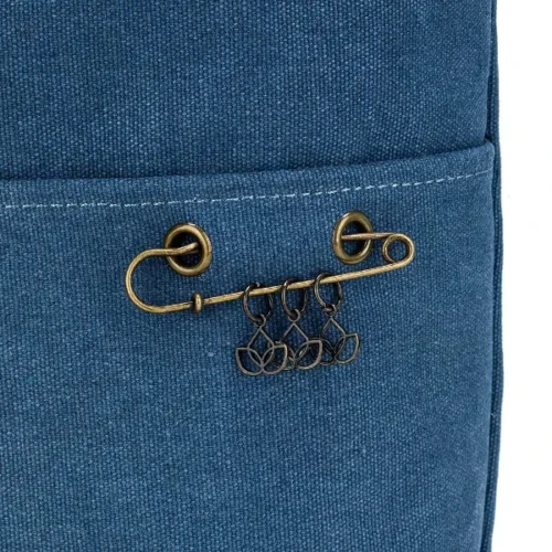 Torba projektowa Della Q Nora Big Bucket, 53x40x12cm indygo