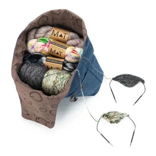 Torba projektowa Della Q Nora Big Bucket, 53x40x12cm indygo