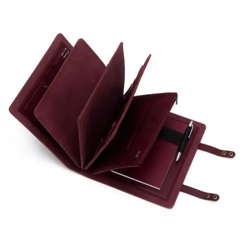 Organizer Della Q Hook & Needle Notebook, bordowy