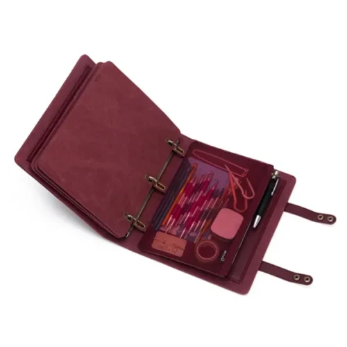 Organizer Della Q Hook &amp; Needle Notebook, bordowy