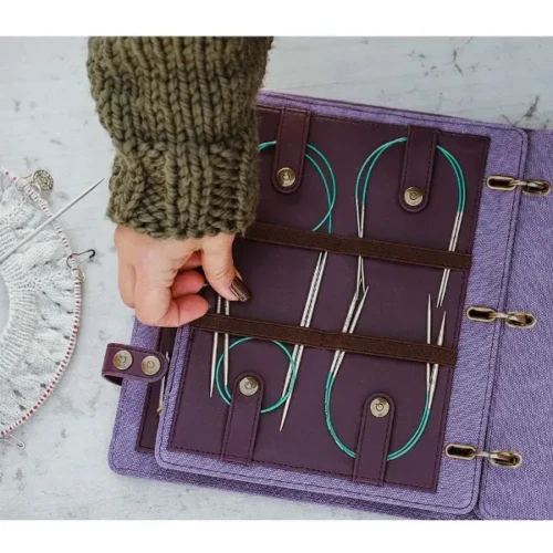 Organizer Della Q Hook & Needle Notebook, śliwkowy