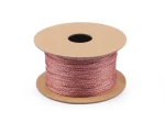 Sznurek lurex 1 mm, 25m, stary róż