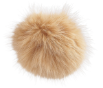 Pompon z gumką, śr. 11 cm, 12 jasny beż