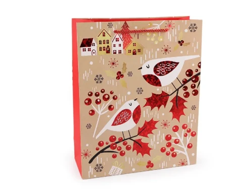 Torebka podarunkowa 26x32x10 cm, 1szt wzór wysyłany losowo
