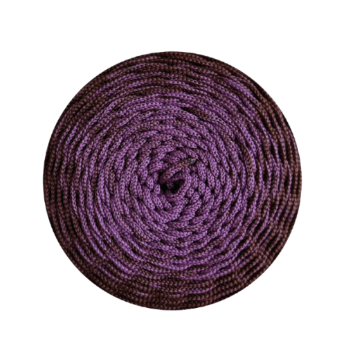 Sznurek poliestrowy OMBRE 3 mm, 300m OM35 ciemny wrzos/ciemna czekolada