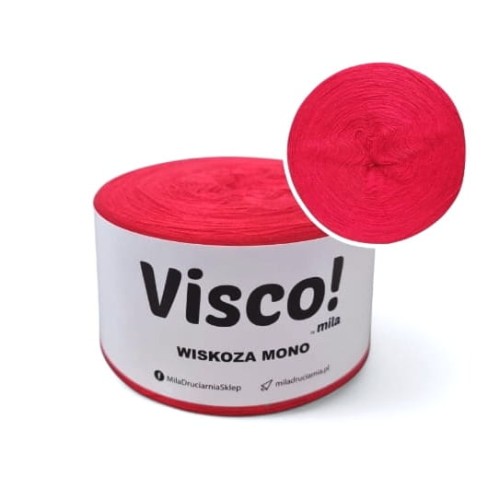 Włóczka Visco! Mono, 1000m, 5 nitek, kolor 36856 soczysta czerwień