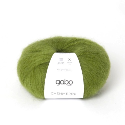 Włóczka GABO WOOL CASHMERINI 5591 zielone awokado