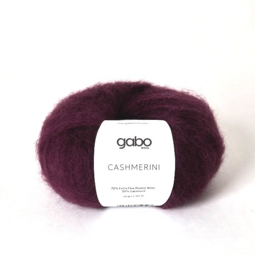 Włóczka GABO WOOL CASHMERINI 5910 burgund