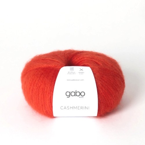 Włóczka GABO WOOL CASHMERINI 5301 szkarłatna czerwień