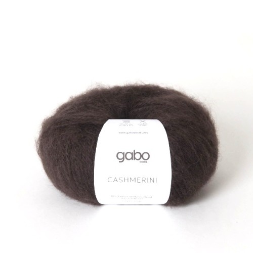 Włóczka GABO WOOL CASHMERINI 5612 gorzka czekolada