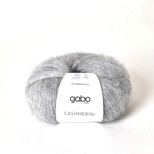 Włóczka GABO WOOL CASHMERINI 5401 jasny szary