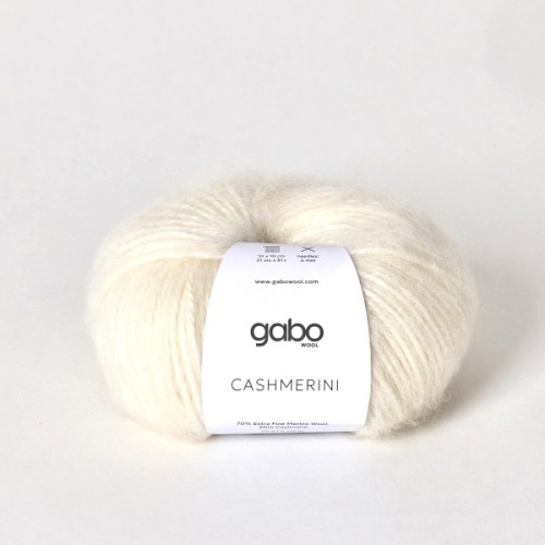 Włóczka GABO WOOL CASHMERINI 100 naturalny