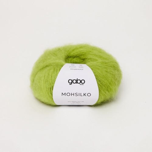 Włóczka GABO WOOL MOHSILKO 4724 limonkowy blask