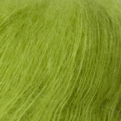 Włóczka GABO WOOL MOHSILKO 4724 limonkowy blask, moher, jedwab, merino