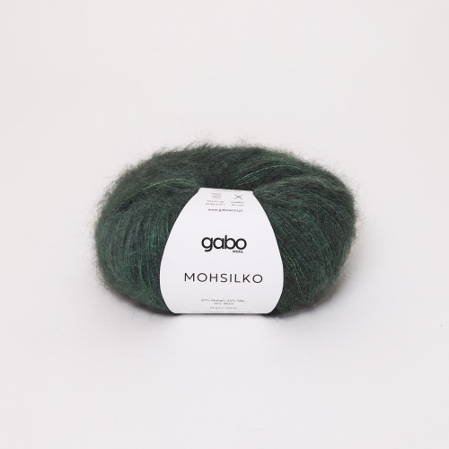 Włóczka GABO WOOL MOHSILKO 4738 zielony mech