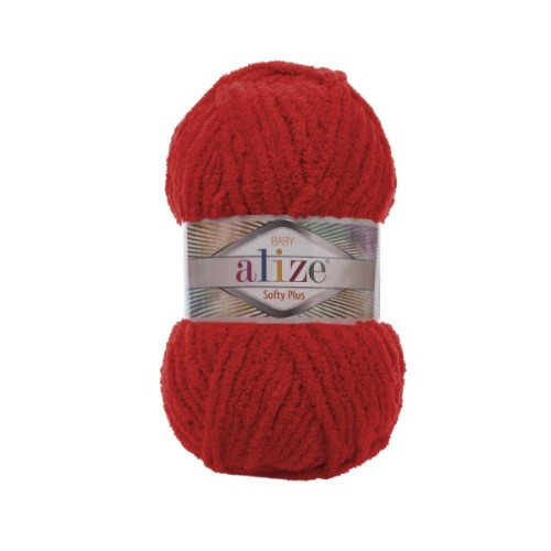 Włóczka Alize Softy Plus 56 czerwony
