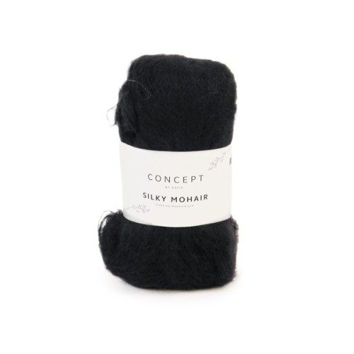 Włóczka Katia Concept Silky Mohair 106 czarny