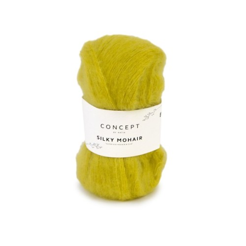 Włóczka Katia Concept Silky Mohair 119 cytrynowo żółty