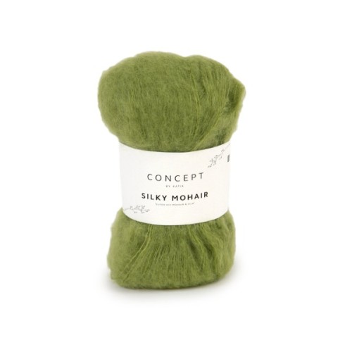 Włóczka Katia Concept Silky Mohair 120 zielona trawa