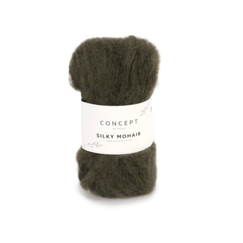 Włóczka Katia Concept Silky Mohair 121 wojskowa zieleń