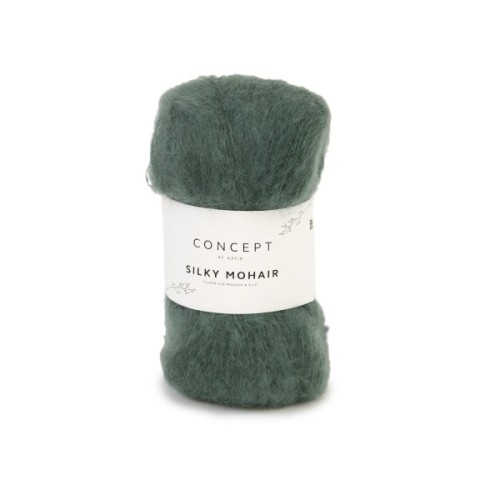 Włóczka Katia Concept Silky Mohair 122 butelkowa zieleń