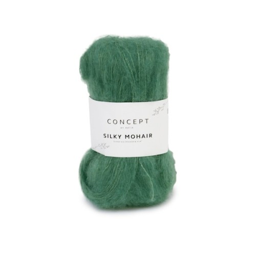 Włóczka Katia Concept Silky Mohair 123 zielony