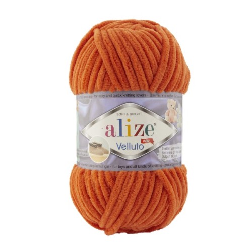 Włóczka Alize Velluto 06 pomarańczowy