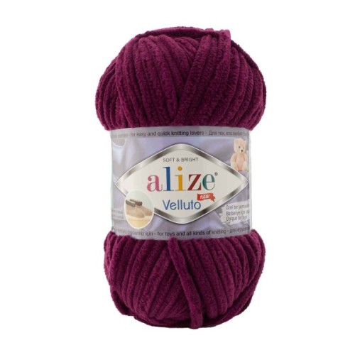 Włóczka Alize Velluto 111 burgund