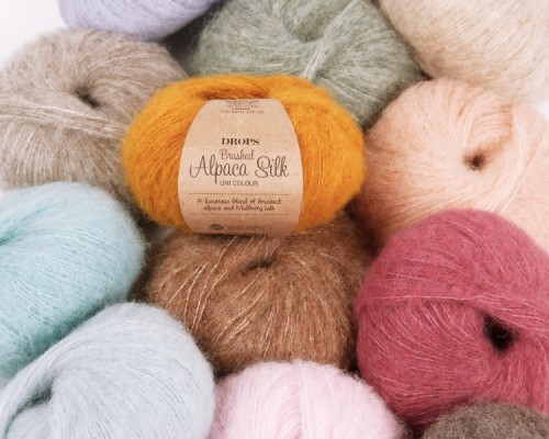 Włóczka DROPS Brushed Silk Alpaca