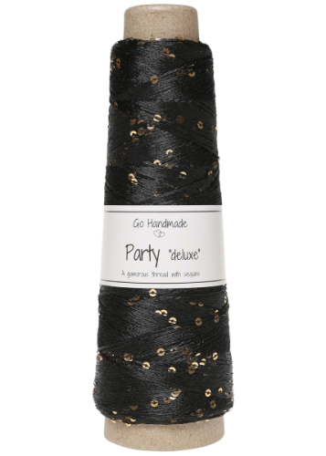 Włóczka GH Party Delux 18158, czarny