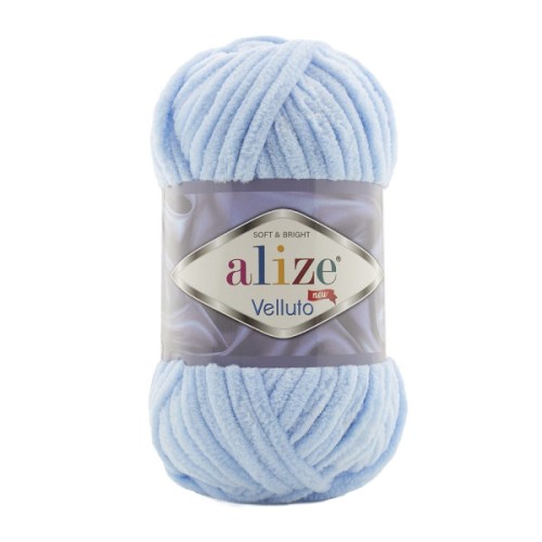 Włóczka Alize Velluto 218 błękitny