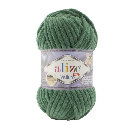Włóczka Alize Velluto 532 zielony