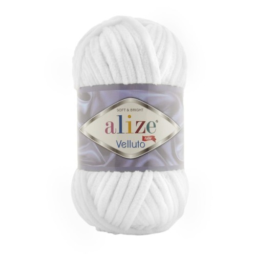 Włóczka Alize Velluto 55 biały