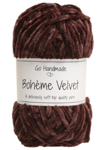 Włóczka Boheme Velvet 17622 brązowo-śliwkowy