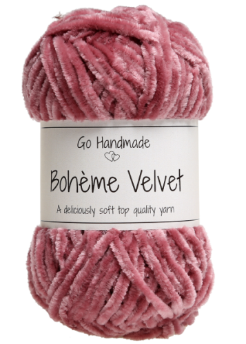 Włóczka Boheme Velvet 17623 malinowy