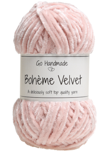Włóczka Boheme Velvet 17628 blady róż