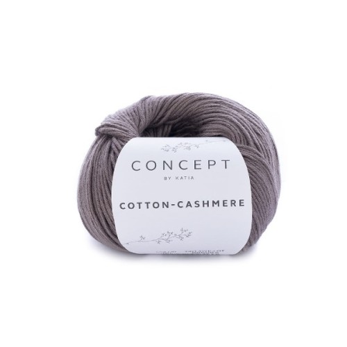 Włóczka Katia Concept Cotton-Cashmere 60 mglisty brąz
