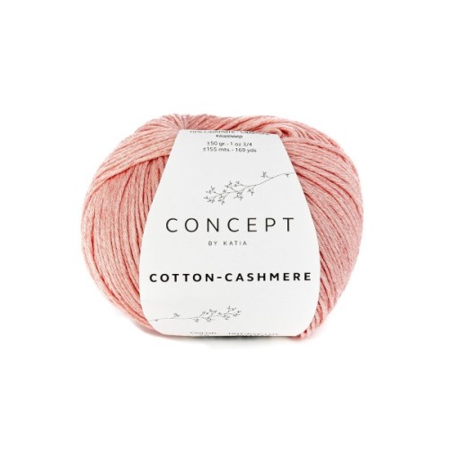 Włóczka Katia Concept Cotton-Cashmere 72 łososiowy róż