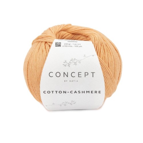 Włóczka Katia Concept Cotton-Cashmere 82 pastelowy oranż