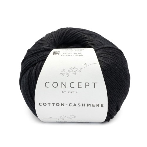 Włóczka Katia Concept Cotton-Cashmere 89 czarny