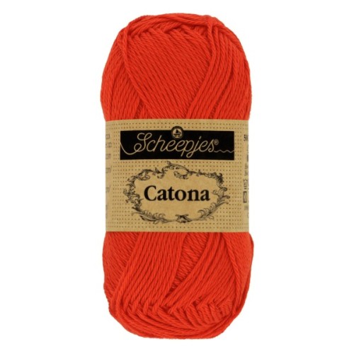 Włóczka Scheepjes Catona 390 mak