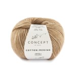 Włóczka Katia Concept Cotton - Merino 138 jasny brąz