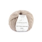 Włóczka Katia Concept Cotton - Merino 139 płowy brąz