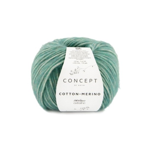 Włóczka Katia Concept Cotton - Merino 140 szmaragd
