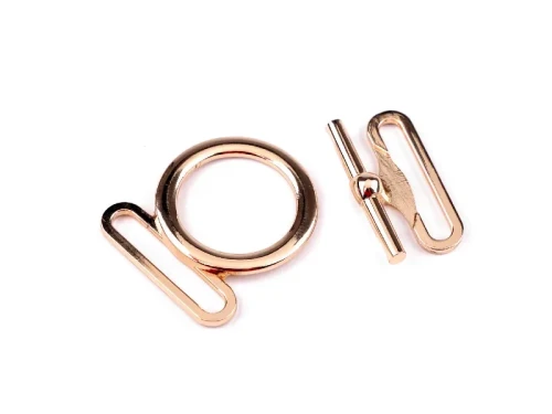 Zapięcie amerykańskie do torebek 30 mm, 890748 różowe złoto