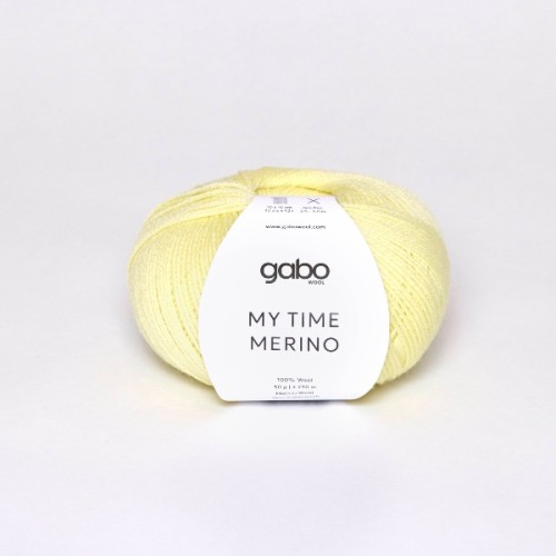 Włóczka GABO WOOL My Time Merino 9119 sorbet cytrynowy