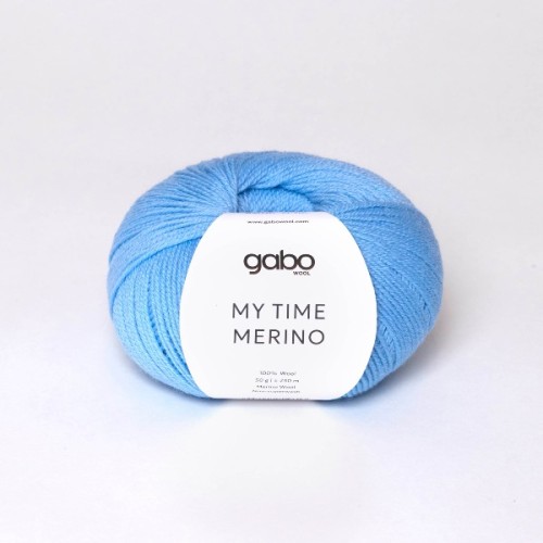 Włóczka GABO WOOL My Time Merino 9444 himalajski błekit, merynos, z merynosa